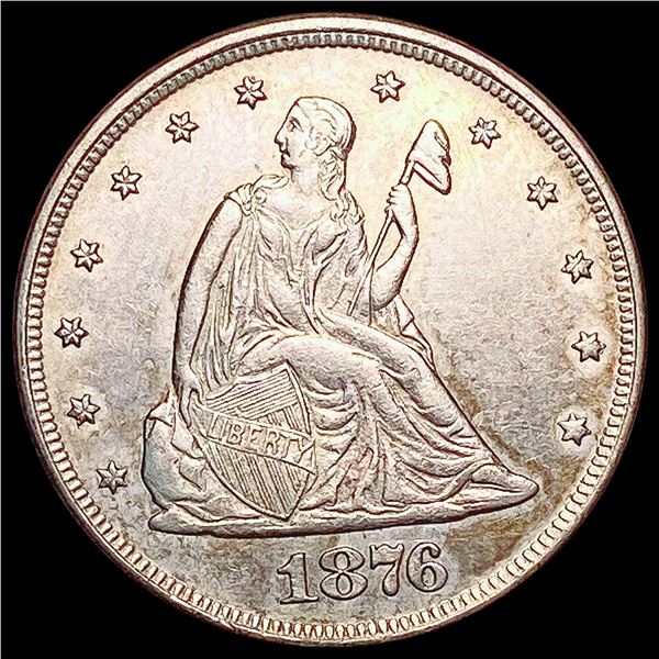 1876 Twenty Cent Piece CHOICE AU