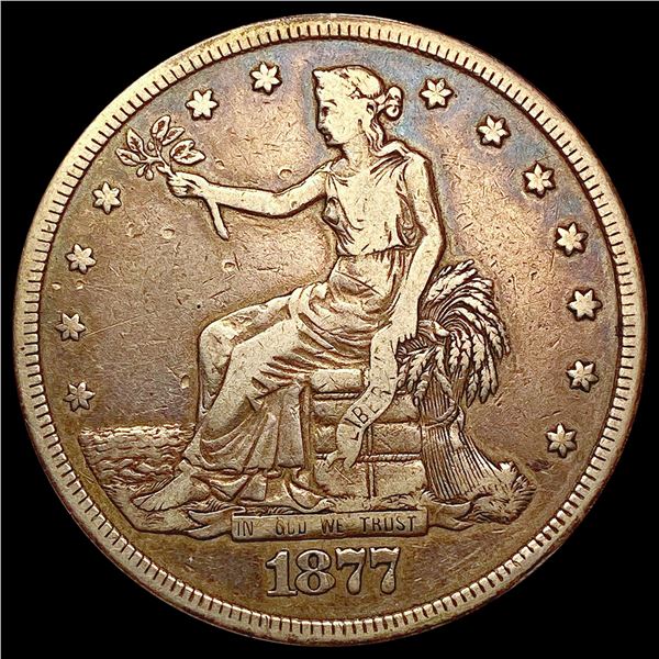 1877-S Silver Trade Dollar LIGHTLY CIRCULATED