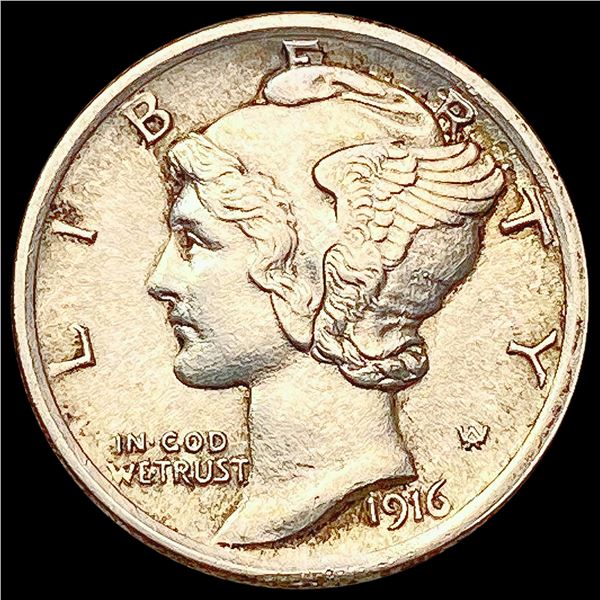 1916-P Mercury Dime CHOICE AU