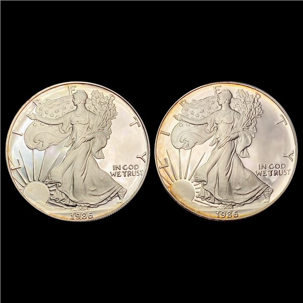 [2] 1986 American Silver Eagle GEM PROOF
