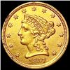 Image 1 : 1857 $2.50 Gold Quarter Eagle CLOSELY UNCIRCULATED