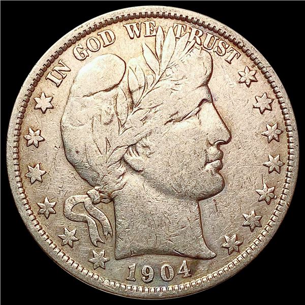 1904 Barber Half Dollar NICELY CIRCULATED
