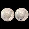 Image 2 : [2] 2001-2002 American Silver Eagle GEM PROOF
