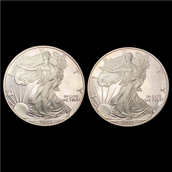 [2] 2003 American Silver Eagle GEM PROOF