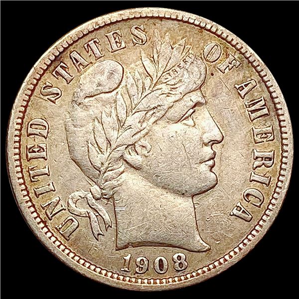1908-O Barber Dime CLOSELY UNCIRCULATED