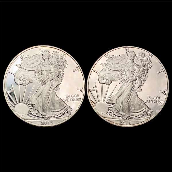 [2] 2015-2016 American Silver Eagle GEM PROOF
