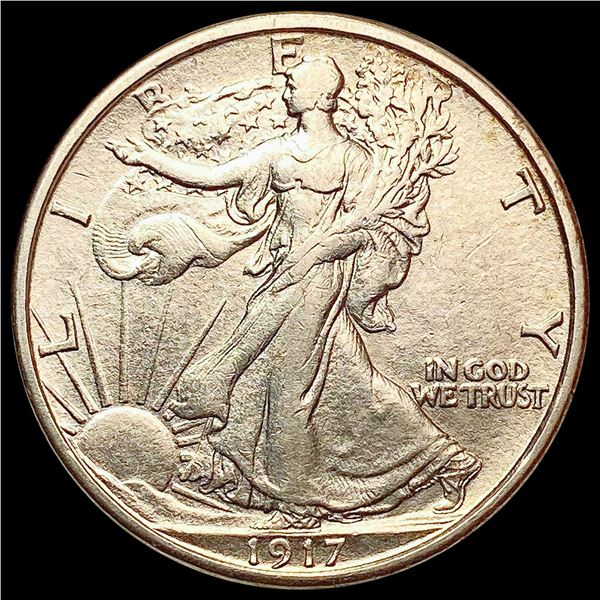 1917-S REV Walking Liberty Half Dollar CLOSELY UNCIRCULATED