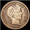 Image 1 : 1898-S Barber Dime NICELY CIRCULATED