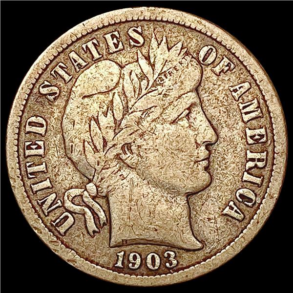 1903-O Barber Dime NICELY CIRCULATED