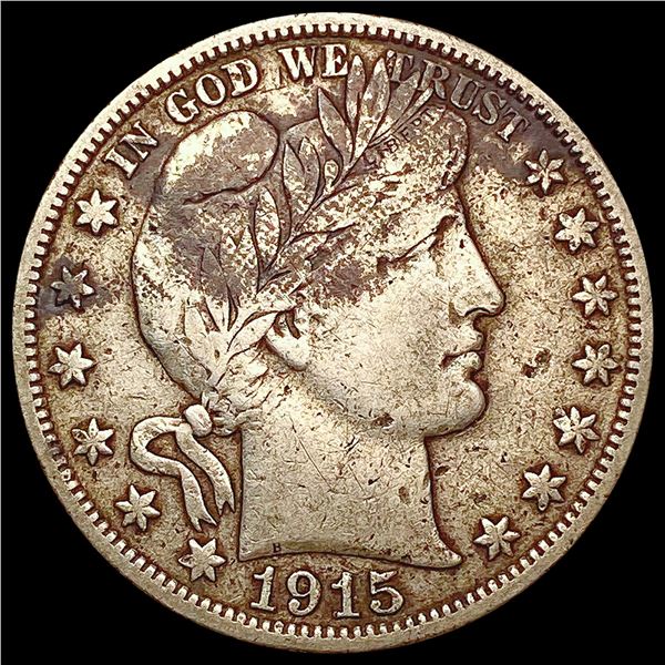 1915-S Barber Half Dollar LIGHTLY CIRCULATED