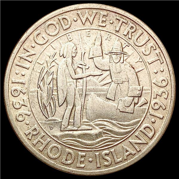1936 Rhode Island Half Dollar CHOICE AU