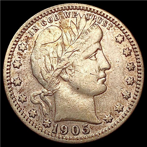 1905-S Barber Quarter LIGHTLY CIRCULATED