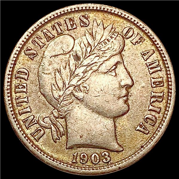 1903 Barber Dime CLOSELY UNCIRCULATED