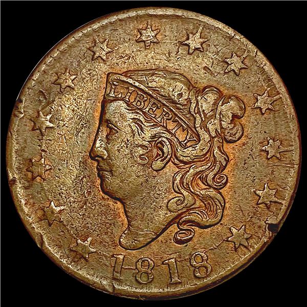 1818 Classic Head Large Cent CLOSELY UNCIRCULATED