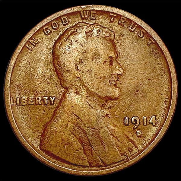 1914-D Walking Liberty Cent LIGHTLY CIRCULATED