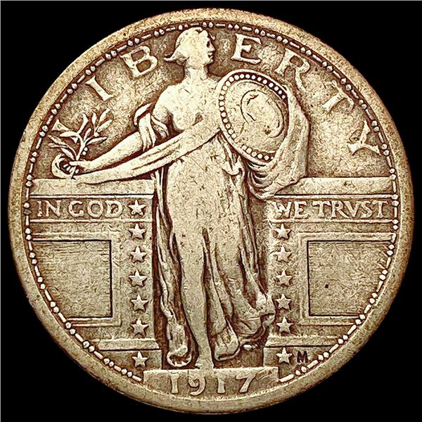 1917-P TY1 Standing Liberty Quarter NICELY CIRCULATED