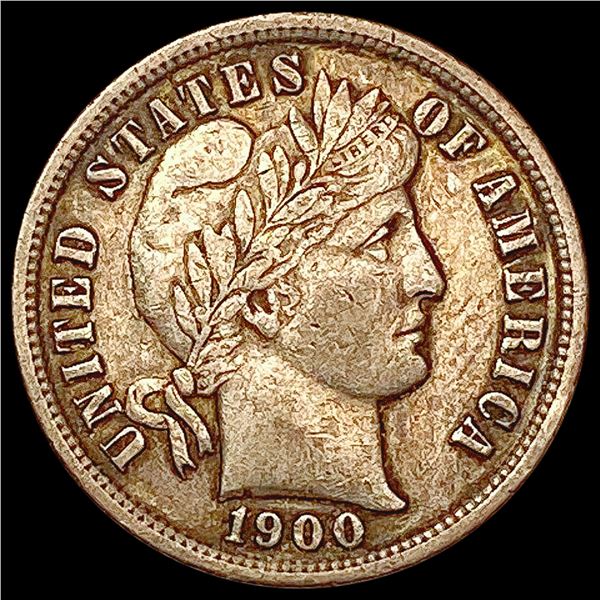 1900-S Barber Dime CLOSELY UNCIRCULATED