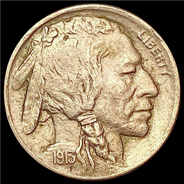 1913-D Buffalo Nickel CHOICE AU