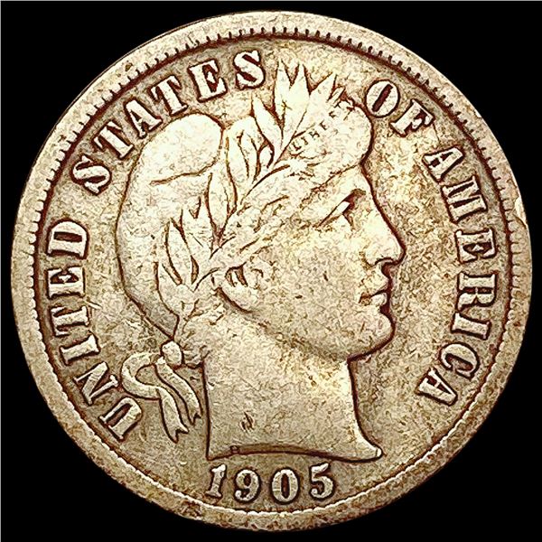 1905-O Barber Dime LIGHTLY CIRCULATED