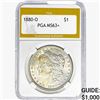 1880-O Morgan Silver Dollar PGA MS63+