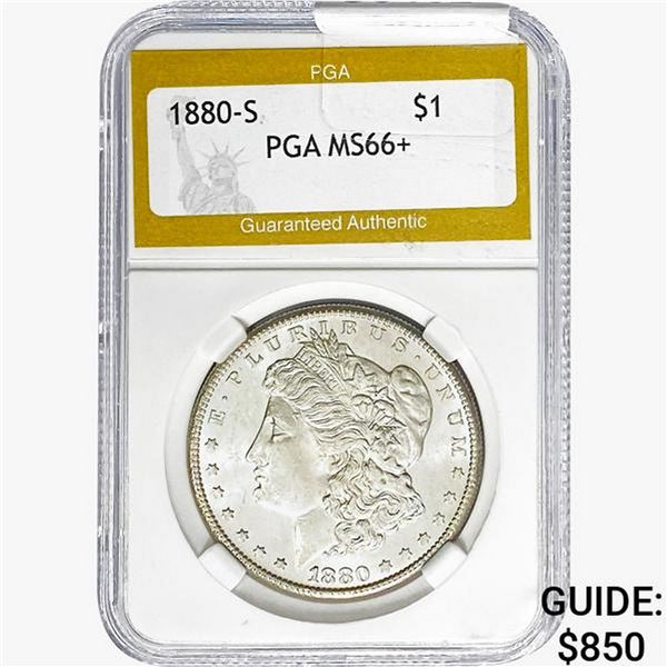 1880-S Morgan Silver Dollar PGA MS66