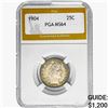 Image 1 : 1904 Barber Quarter PGA MS64