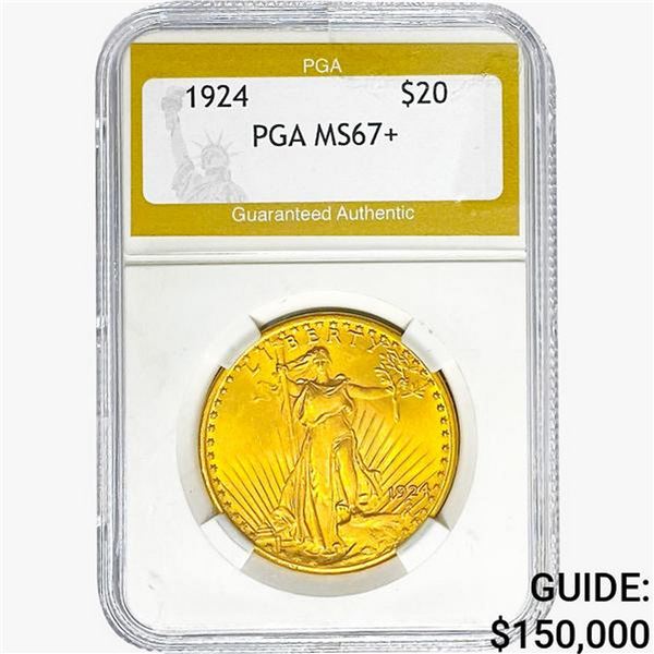 1924 $20 Gold Double Eagle PGA MS67+