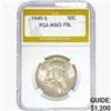 1949-S Franklin Half Dollar PGA MS65 FBL