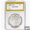 1882-O/S Morgan Silver Dollar PGA MS63