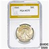 Image 1 : 1941 Walking Liberty Half Dollar PGA MS66