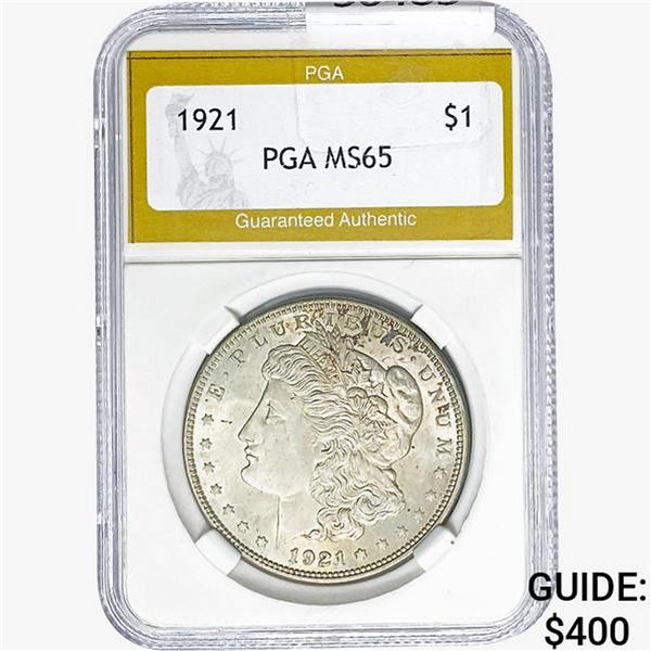 1921 Morgan Silver Dollar PGA MS65