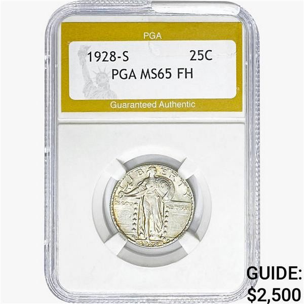 1928-S Standing Liberty Quarter PGA MS65 FH