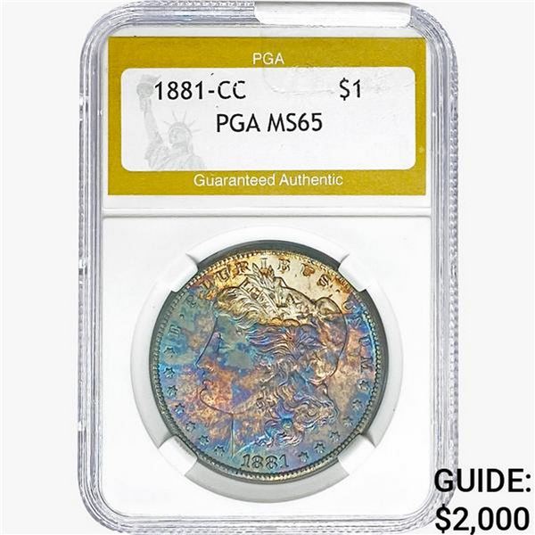 1881-CC Morgan Silver Dollar PGA MS65