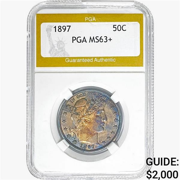 1897 Barber Half Dollar PGA MS63+