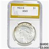 1923-D Silver Peace Dollar PGA MS65