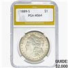 1889-S Morgan Silver Dollar PGA MS64