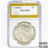 1928-S Silver Peace Dollar PGA MS64
