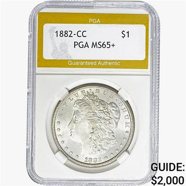 1882-CC Morgan Silver Dollar PGA MS65+