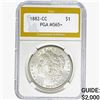 Image 1 : 1882-CC Morgan Silver Dollar PGA MS65+