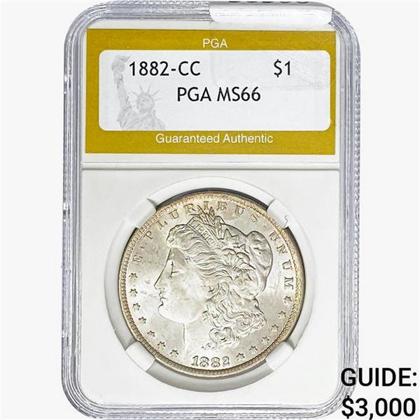 1882-CC Morgan Silver Dollar PGA MS66