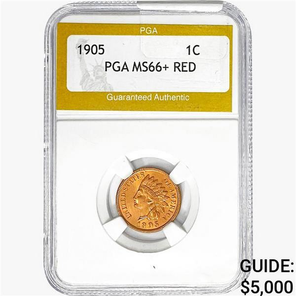 1905 Indian Head Cent PGA MS66+ RED