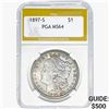 1897-S Morgan Silver Dollar PGA MS64