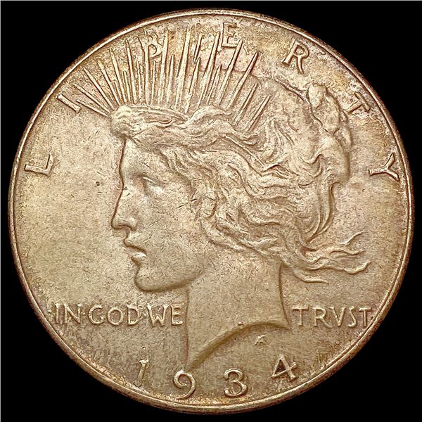 1934 Silver Peace Dollar NEARLY UNCIRCULATED