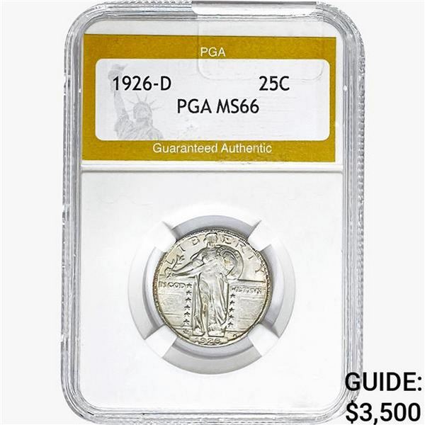 1926-D Standing Liberty Quarter PGA MS66