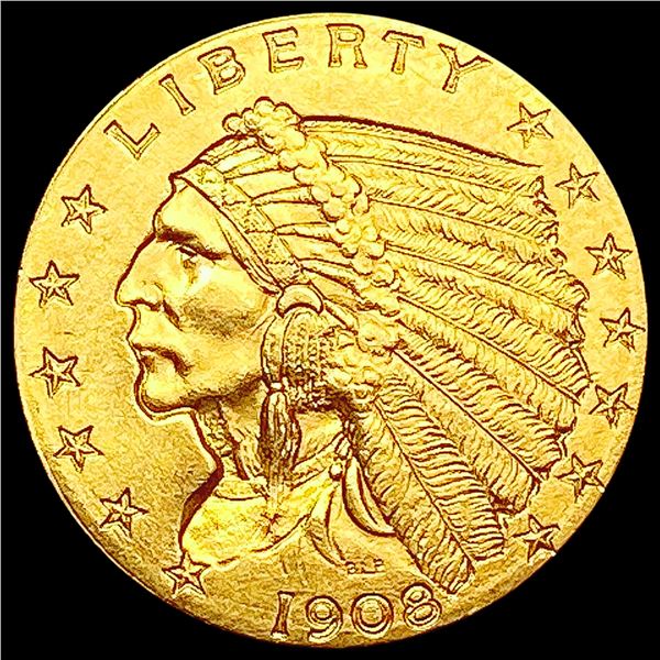 1908 $2.50 Gold Quarter Eagle UNCIRCULATED