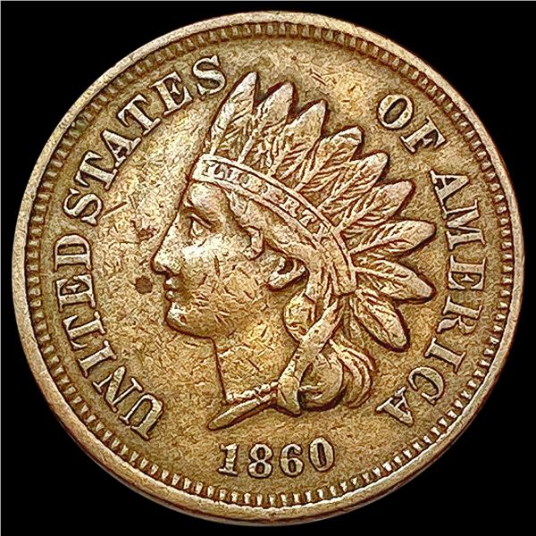 1860 Indian Head Cent NEARLY UNCIRCULATED