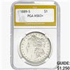 1889-S Morgan Silver Dollar PGA MS63+