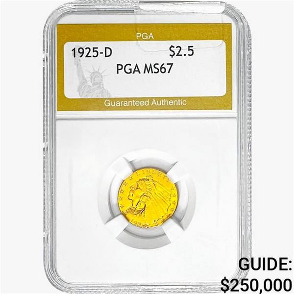 1925-D $2.50 Gold Quarter Eagle PGA MS67