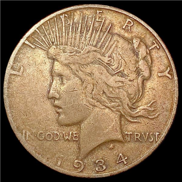 1934-S Silver Peace Dollar NICELY CIRCULATED