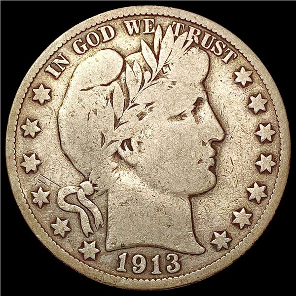 1913-S Barber Half Dollar NICELY CIRCULATED